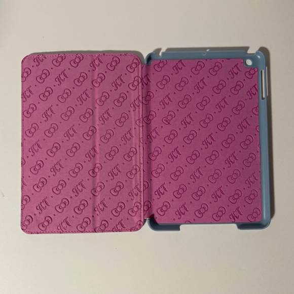 🍀 Hello Kitty Leather Case for iPad Mini - Blue Bow Generation 1/2/3 NEW 🍀 - Picture 5 of 7